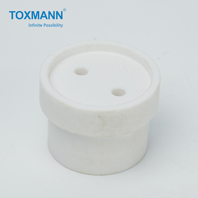 De plastic Draaibank die van POM Turned CNC de Draden machinaal bewerken die van het Delentussenvoegsel Oppervlakte afbramen