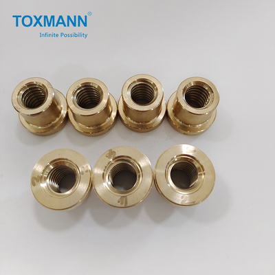 Toxmannmessing Gedraaide CNC Draaibank die Delen voor Plastic Vorm machinaal bewerken