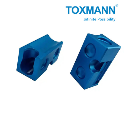 Aanpasbare CNC-bewerking Precision blauw geanodiseerd Aluminium roestvrij staal Onderdelen cnc metalen onderdelen