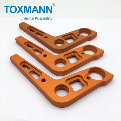 Schakelkraan dubbellagers met korte werpslag CNC-freesonderdeel Aluminium 6061-T6 geanodiseerd hoge precisie