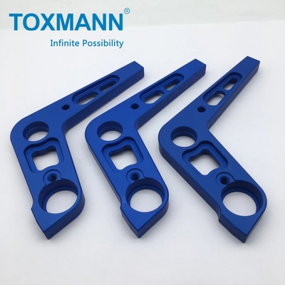 Schakelkraan dubbellagers met korte werpslag CNC-freesonderdeel Aluminium 6061-T6 geanodiseerd hoge precisie
